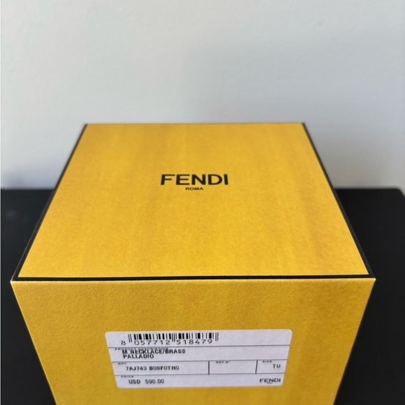 Fendi Other - Fendi Yellow Necklace/ Jewelry Box